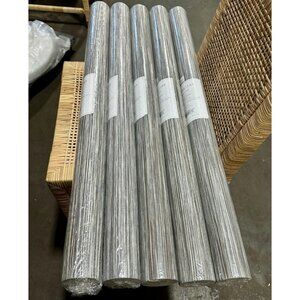 NEW Serena & Lily Swansea Paperweave Wallcovering-Pewter Grey